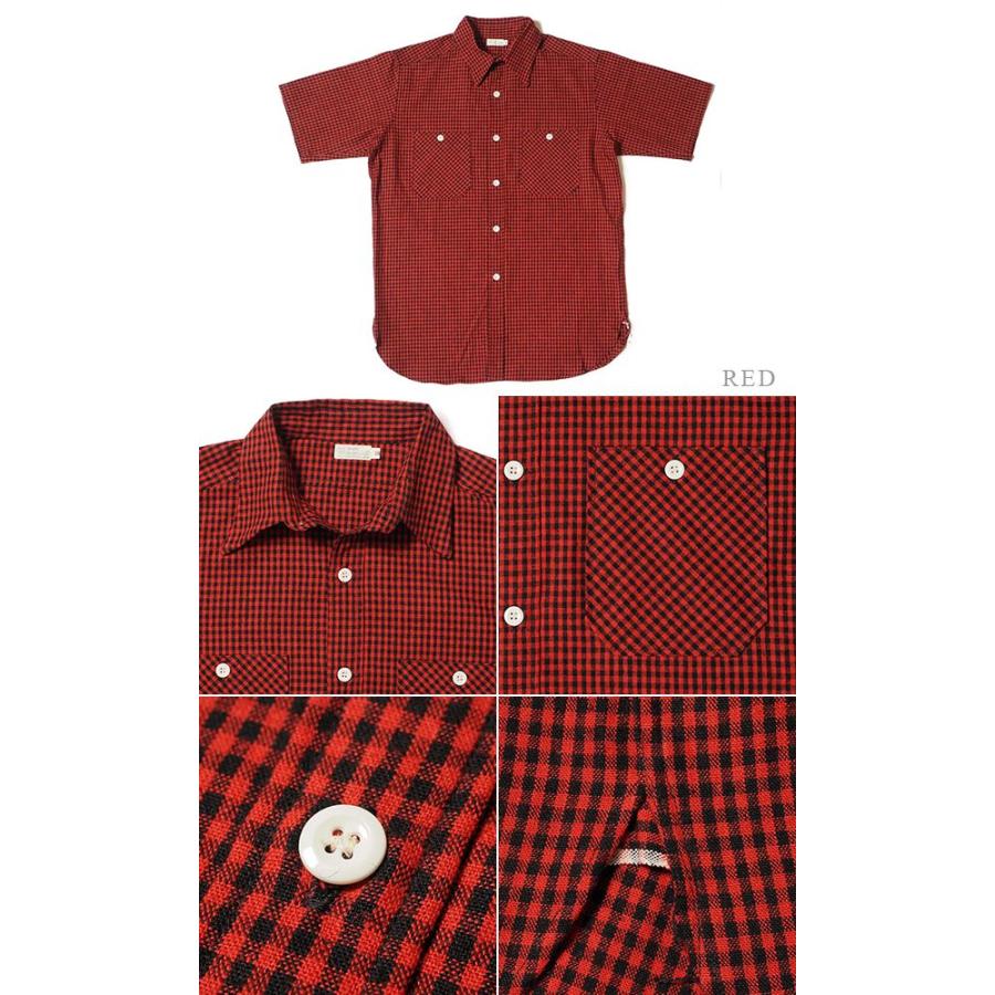 WAREHOUSE（ウエアハウス） 半袖 コットンリネン ギンガムチェック