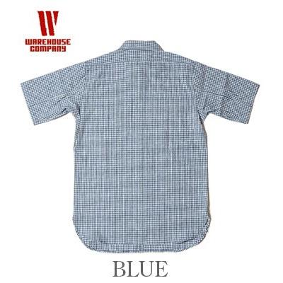 WAREHOUSE（ウエアハウス） 半袖 コットンリネン ギンガムチェック