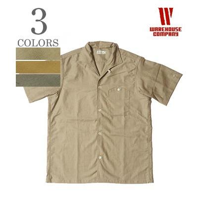 WAREHOUSE（ウエアハウス） 半袖 セルヴィッチサテン 硫化染め