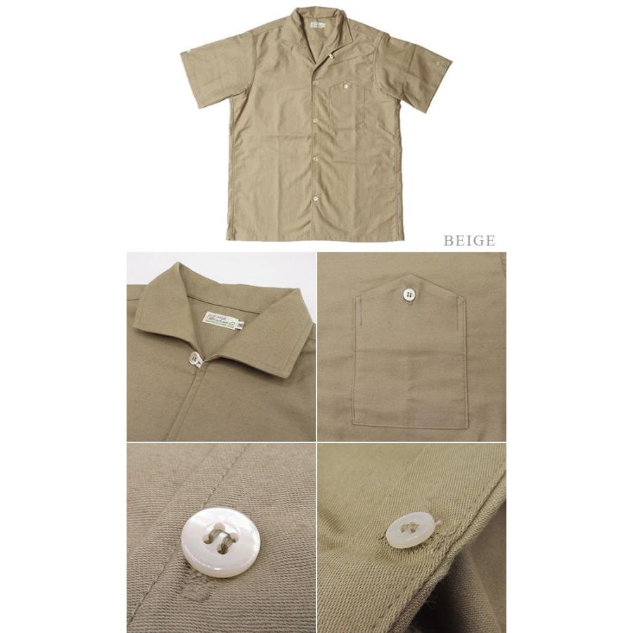 WAREHOUSE（ウエアハウス） 半袖 セルヴィッチサテン 硫化染め