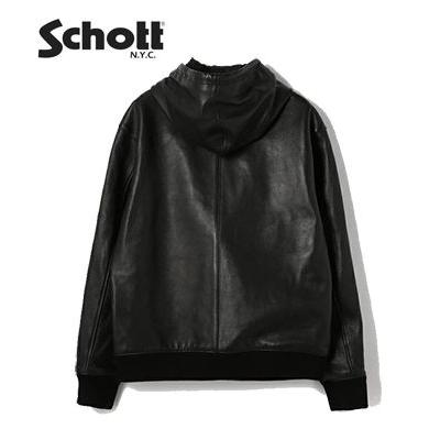 Schott N.Y.C（ショット） 廃番 シープレザー フルジップパーカ Schott