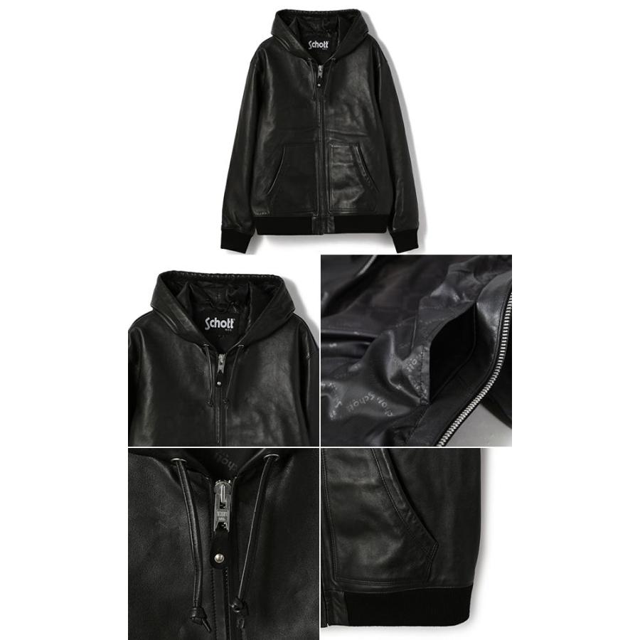 Schott N.Y.C（ショット） 廃番 シープレザー フルジップパーカ Schott