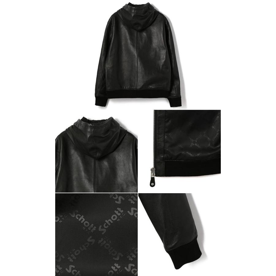 Schott N.Y.C（ショット） 廃番 シープレザー フルジップパーカ Schott