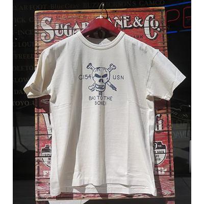 WAREHOUSE（ウエアハウス） 半袖 19/-天竺 セコハン ONE WASH プリント