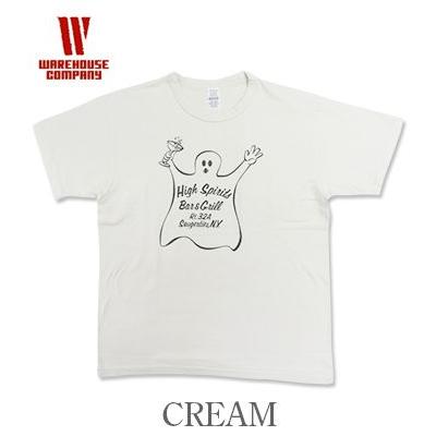 WAREHOUSE（ウエアハウス） 半袖 19/-天竺 セコハン ONE WASH プリント 