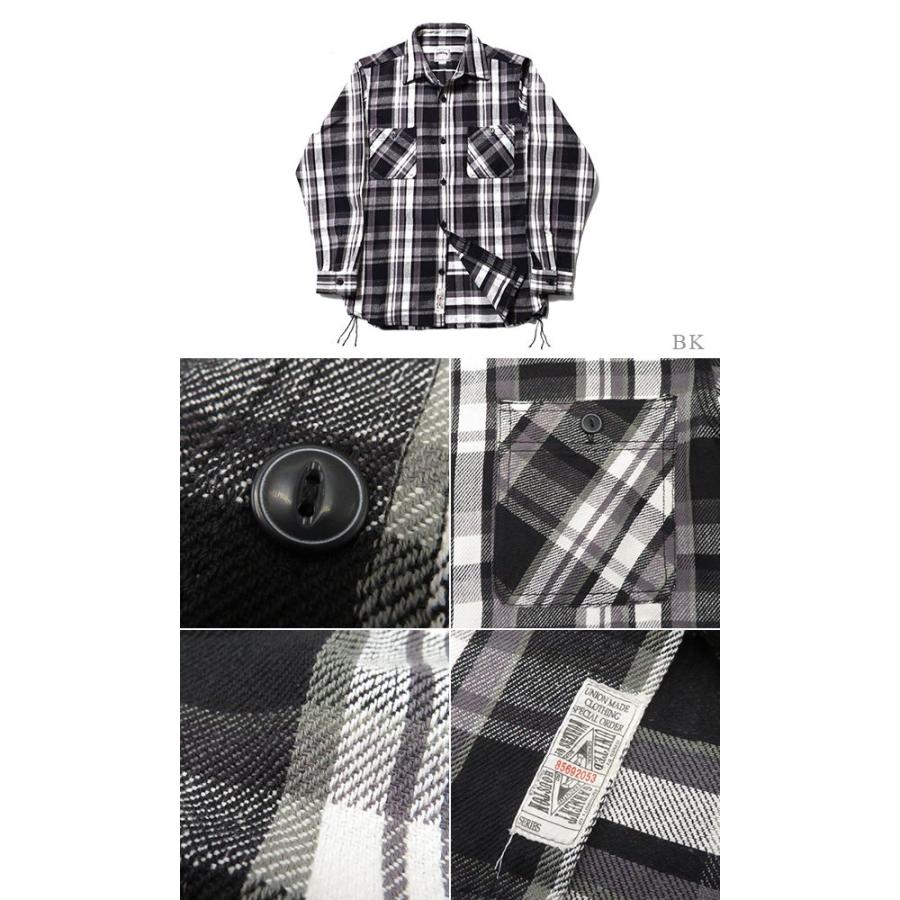 Mission / ワークシャツ/長袖シャツ/XL/ポリエステル/BRW HOUSTON（ヒューストン） 長袖 ビエラワークシャツ HOUSTON CHECK