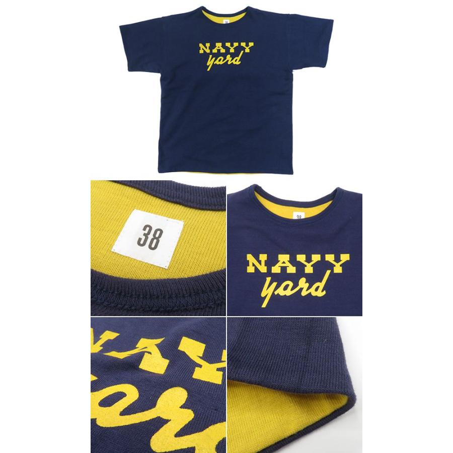 WAREHOUSE ウエアハウス 別注 半袖 リバーシブル プリントTEE x