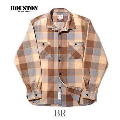 HOUSTON（ヒューストン） 長袖 ビエラワークシャツ HOUSTON VINTAGE