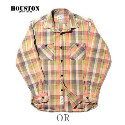 HOUSTON（ヒューストン） 長袖 ビエラワークシャツ HOUSTON VINTAGE