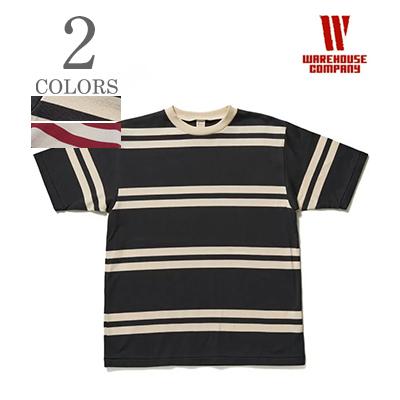 ウェアハウス　warehouse ボーダーTシャツ　2枚セット WAREHOUSE（ウエアハウス） 半袖 30番双糸 ランダムボーダーTシャツ