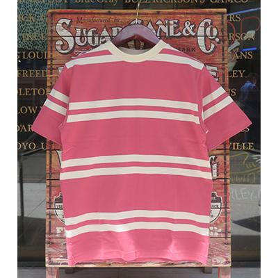 WAREHOUSE（ウエアハウス） 半袖 30番双糸 ランダムボーダーTシャツ