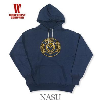 WAREHOUSE ウエアハウス 裏起毛|丸胴|2本針|セットインフード|プルパーカー『2本針フード DEVON』【アメカジ・カレッジ】450-DEVON WAREHOUSE（ウエアハウス） 裏起毛 丸胴 2本針 セットインフード プル