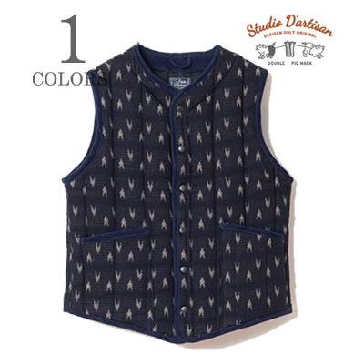 STUDIO D'ARTISAN（ステュディオ・ダ・ルチザン） 矢絣 インディゴ染