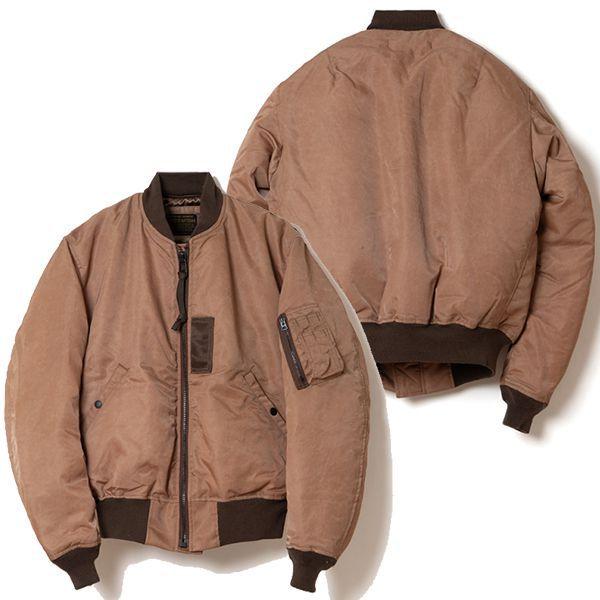 MA1 ジャケット/ STUDIO D’ARTISAN STUDIO D'ARTISAN（ステュディオ・ダ・ルチザン） 柿渋 ナイロン