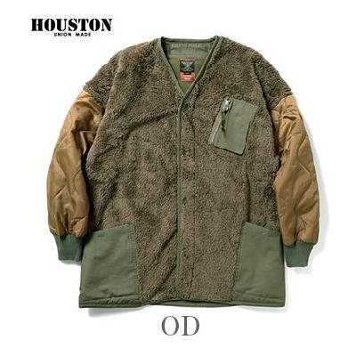 HOUSTON ヒューストン ボア フリース ナイロンリップストップ