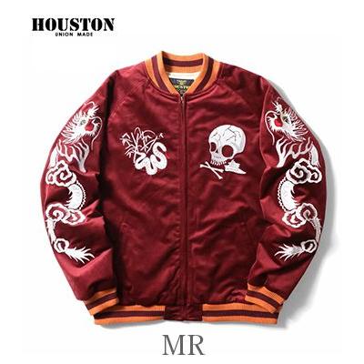 HOUSTON（ヒューストン） 別珍 スーベニアジャケット 蛇髑髏 HOUSTON