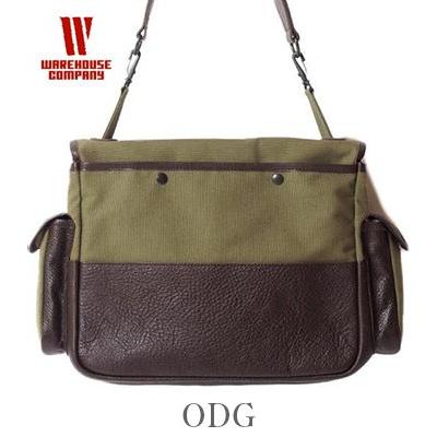 WAREHOUSE（ウエアハウス） レザー キャンバス フィールドバッグ