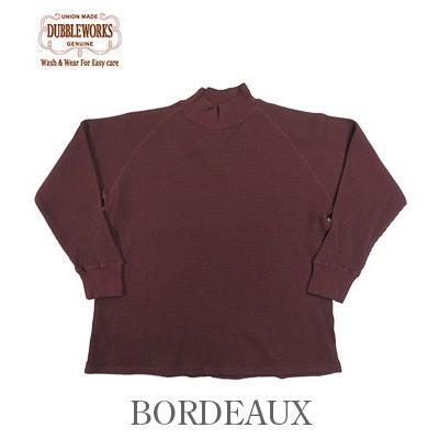 DUBBLEWORKS（ダブルワークス） 長袖 ヘヴィーワッフル モックネック