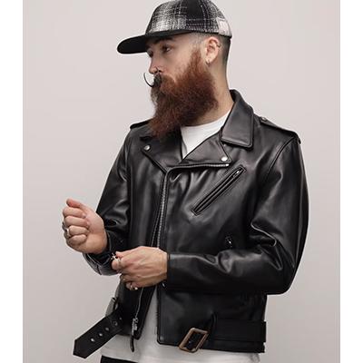 ショット Made in USA ステアハイド ダブルライダース Schott 613UST ONE STAR RIDERS TALL 5950017の画像