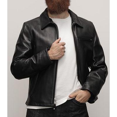 ショット Made in USA カウハイド トラッカージャケット 782-3950086 Schott 103US TRUCKER JACKET 5950028の画像