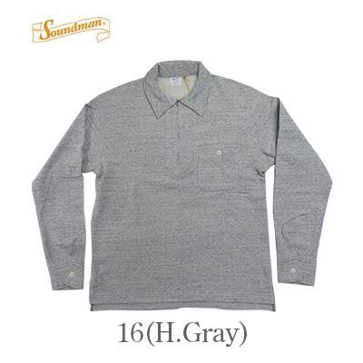 Soundman サウンドマン 長袖|裏毛|ハーフジップ|ジップフロントシャツ『Ashford L.S Sweat』【アメカジ・ミリタリー】597M-260U SOUND◇MAN（サウンドマン） 長袖 裏毛 ハーフジップ ジップフロント