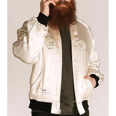 Schott ショット レーヨンサテン スーベニアジャケット  RAYON SUKA ASING JACKET 蛇髑髏  アメカジ・モーターサイクル  782-5252004の画像