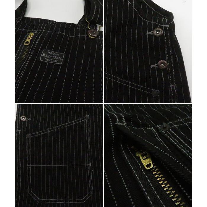 Schott N.Y.C（ショット） 硫化染 オールドヒッコリー オーバーオール