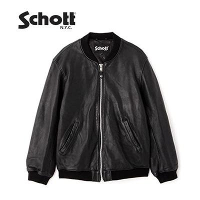 Schott N.Y.C（ショット） ベビーシープレザー MA-1 Type レザー