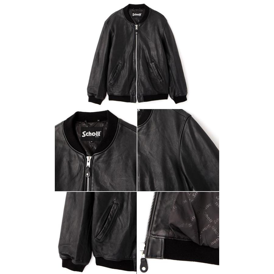 Schott N.Y.C（ショット） ベビーシープレザー MA-1 Type レザー
