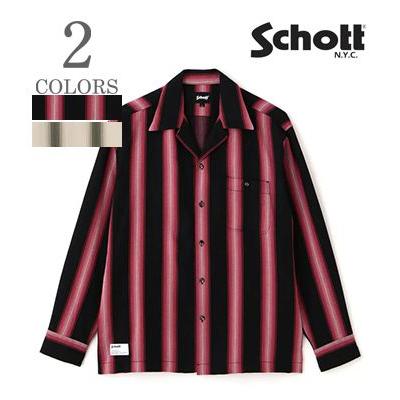 Schott N.Y.C（ショット） 長袖 フランネル オープンカラーシャツ 『LS
