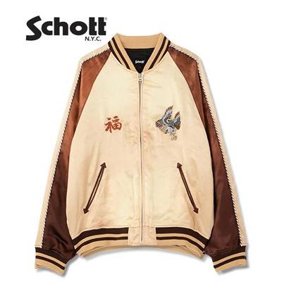 Schott N.Y.C（ショット） レーヨンサテン スーベニアジャケット 店舗