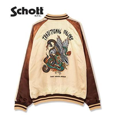 Schott N.Y.C（ショット） レーヨンサテン スーベニアジャケット 店舗