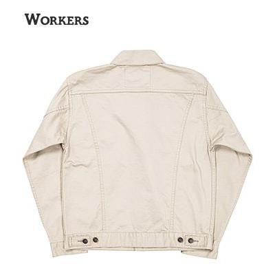 WORKERS ワーカーズ ノーカラー シャツジャケット 38 WORKERS ワーカーズ 超高密度チノ Gジャン 3rd Type ワーカーズ