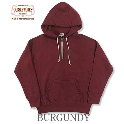 DUBBLEWORKS（ダブルワークス） LOOP WHEEL 吊編み ハーフジップ