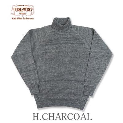 DUBBLEWORKS（ダブルワークス） LOOP WHEEL 吊編み タートルネック