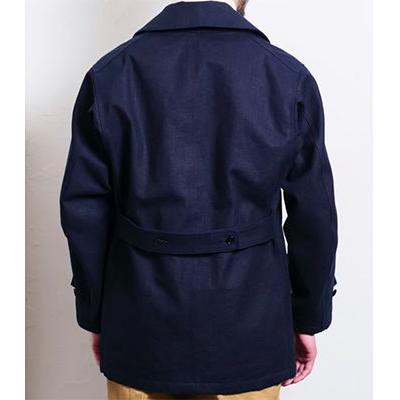 サウンドマン 先染め コットンヘビーキャンバス ダブルブレスト リーファーコート Soundman Reefer Coat 963M-255Wの画像
