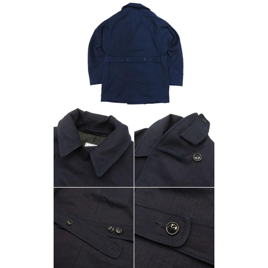 サウンドマン 先染め コットンヘビーキャンバス ダブルブレスト リーファーコート Soundman Reefer Coat 963M-255Wの画像