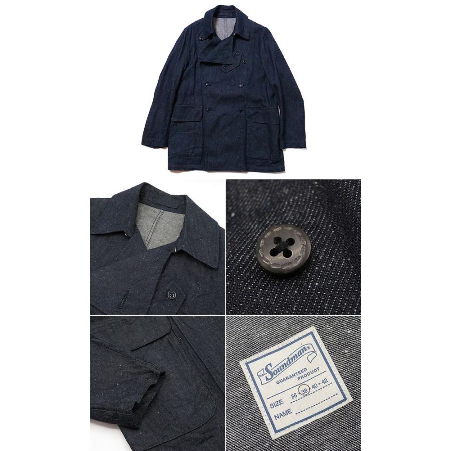 SOUND◇MAN（サウンドマン） 綿麻ネップデニム British Army ダブル