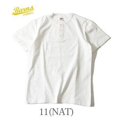 バーンズ 半袖 小寸編み ユニオンスペシャル ヘンリーネックTEE BARNS VINTAGE HENLEY NECK COZUN SST BR-8146の画像