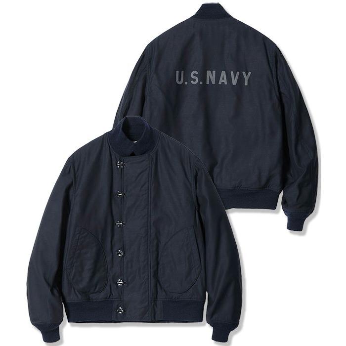 バスリクソンズ レーヨンコットン デッキジャケット BUZZ RICKSON'S Type DECK HOOK RAYON COTTON VERSION NAVY DEPARTMENT BR15762の画像