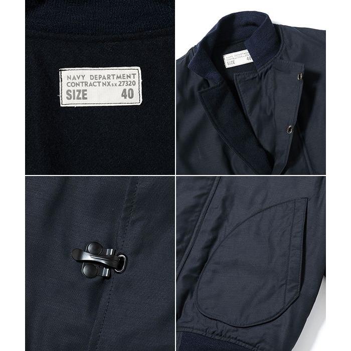 バスリクソンズ レーヨンコットン デッキジャケット BUZZ RICKSON'S Type DECK HOOK RAYON COTTON VERSION NAVY DEPARTMENT BR15762の画像