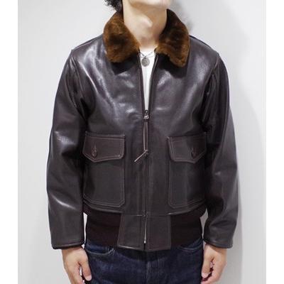 Buzz Rickson’s / TYPE G-1/フライトジャケット/36/レザー/BRW/無地/BR80145 BUZZ RICKSON'S バスリクソンズ フライトジャケット TYPE G-1 RICKSON