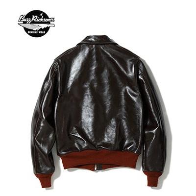 BUZZ RICKSON'S バスリクソンズ A-2 赤リブ レザー フライトジャケット