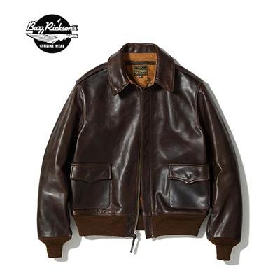 【めぇ】バズリクソンズ A-2 レザージャケット BR80646 40 BUZZ RICKSON'S バスリクソンズ A-2 レザー フライトジャケット Type