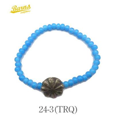 ボタンワークス ガラスビーズ コインコンチョ ブレスレット Button Works Mercury Dime White Hearts Bracelet BW-0183の画像