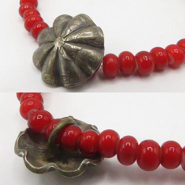 ボタンワークス ガラスビーズ コインコンチョ ブレスレット Button Works Mercury Dime White Hearts Bracelet BW-0183の画像