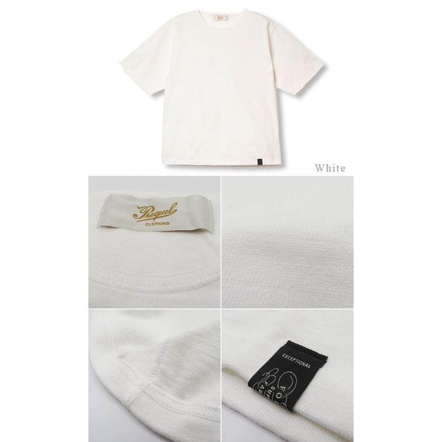 プリクエル 半袖 スティッフコットン クルーネック Tシャツ PREQUEL