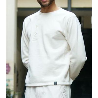 プリクエル 長袖 ヘンリーネック スウェット PREQUEL Henley