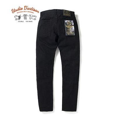 G3 右綾14oz.デニム リラックステーパード ワンウォッシュ STUDIO D'ARTISAN 京黒紋付染 【ワイドテーパードダブルニーペインターデニムパンツ】 JEANS D1864