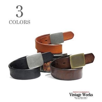 人気no 1 本体 ヴィンテージワークス 7ホール Leather Belt Vintage Works ハンドメイドレザーベルト Dh5524 送料無料 Kuljic Com